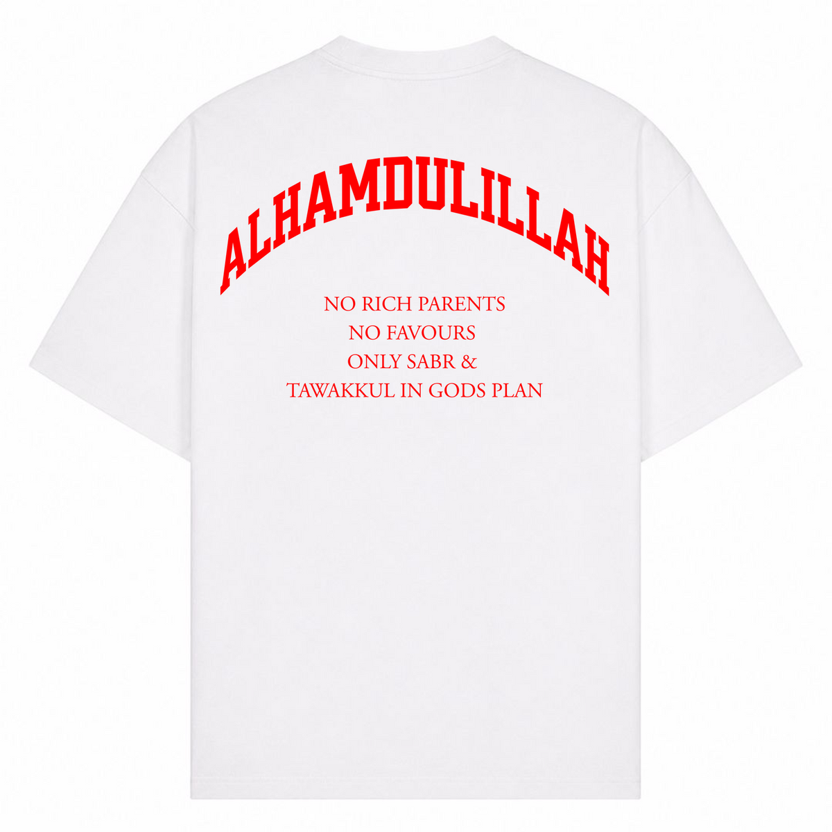 NO RICH PARENTS Oversized Shirt  - Weiß