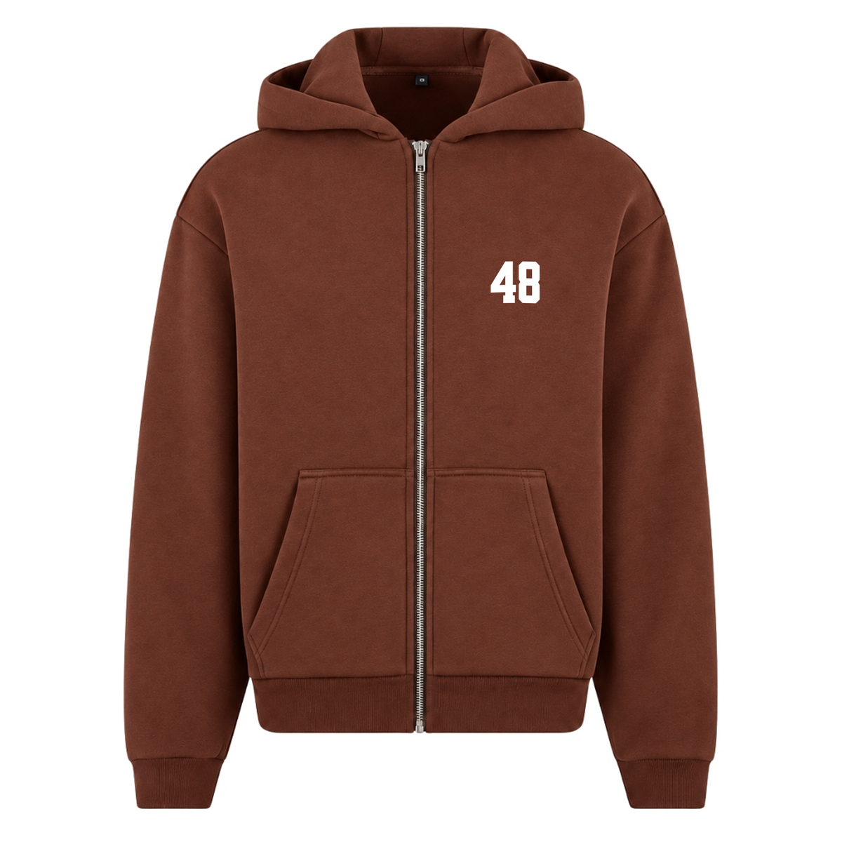 athl. zip trackie - Chocolate Brown