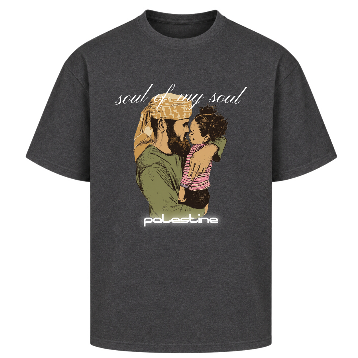 SOUL Oversized Shirt - Charcoal (Heather)