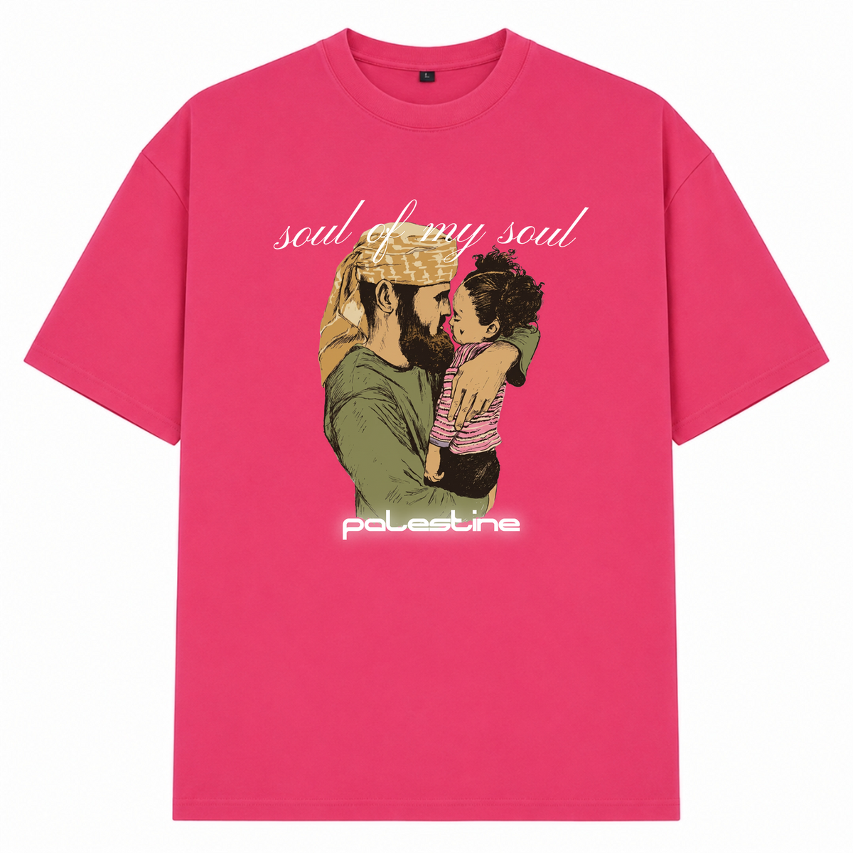 SOUL Oversized Shirt - Hibiskus Pink