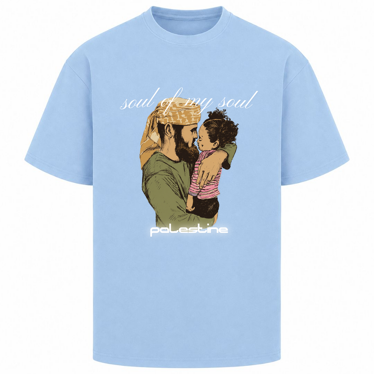 SOUL Oversized Shirt - powder blue