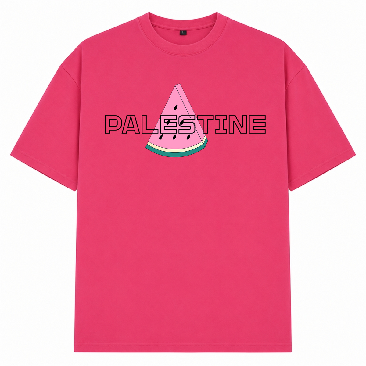 MELONE Oversized Shirt - Hibiskus Pink