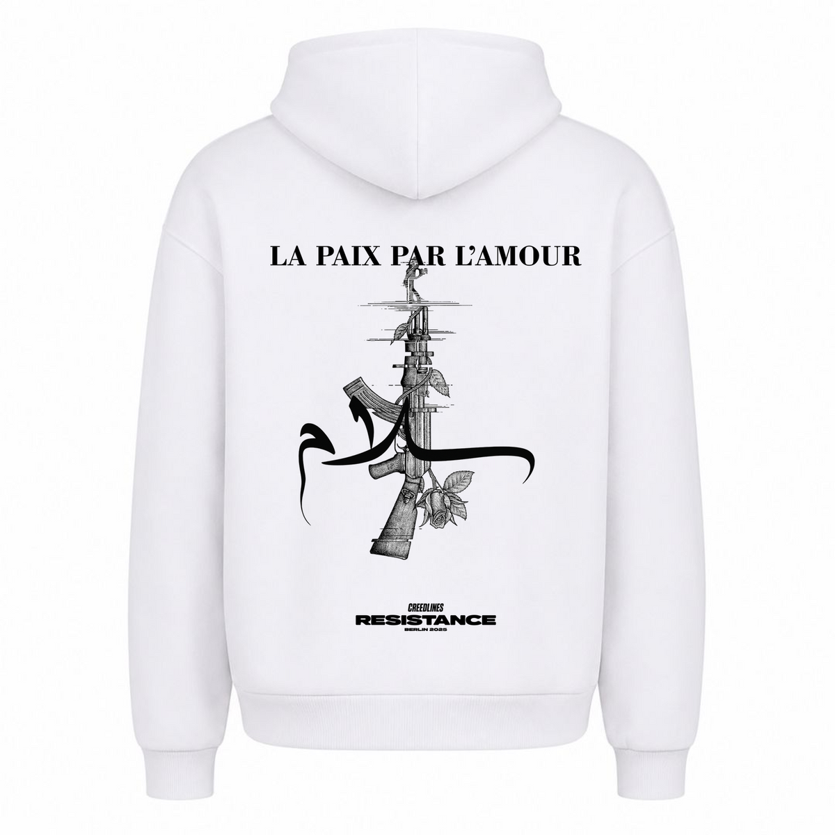 L'AMOUR Oversized Hoodie - Weiß