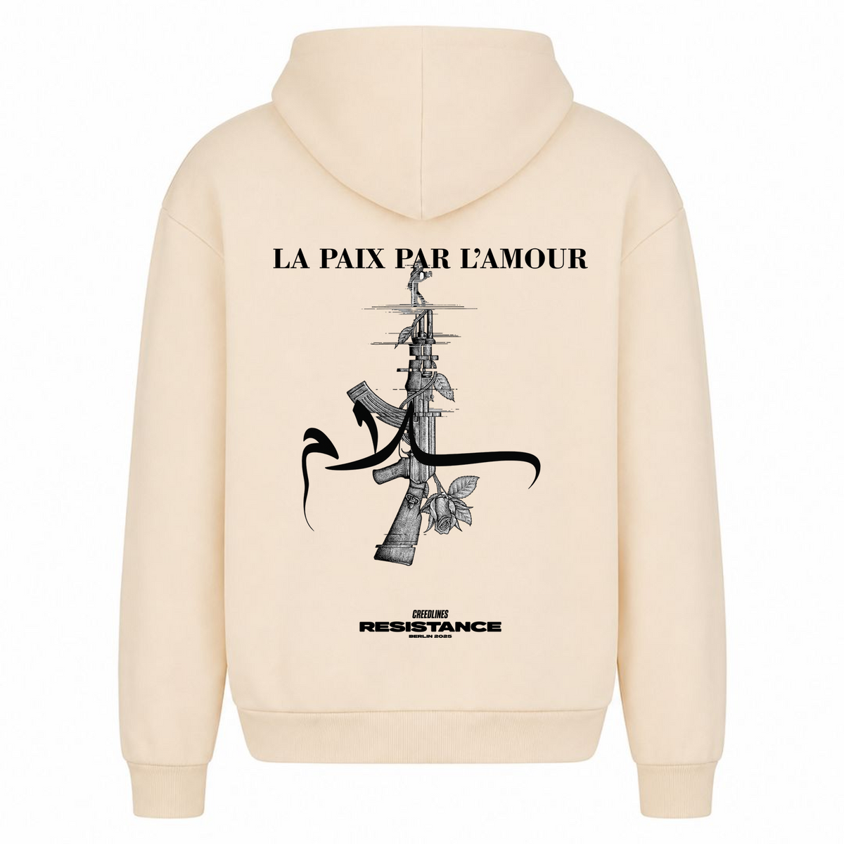 L'AMOUR Oversized Hoodie - White Sand