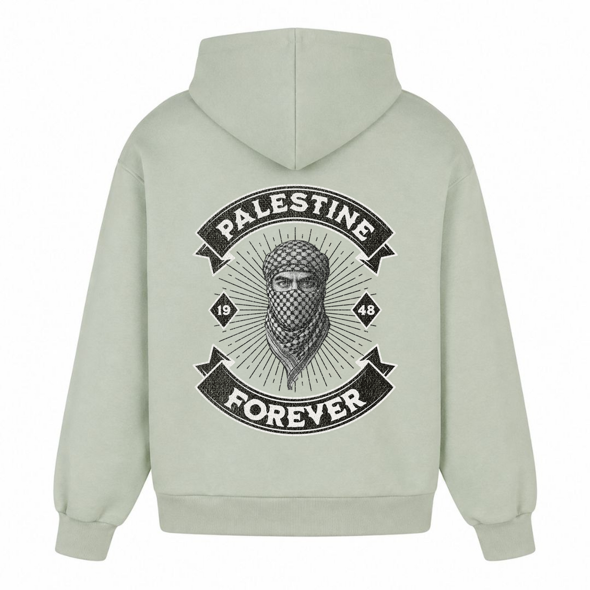 PLSTN ROCKER Oversized Hoodie - light asphalt