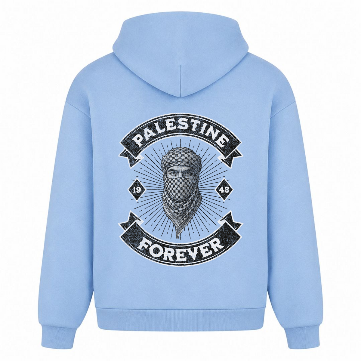 PLSTN ROCKER Oversized Hoodie - powder blue