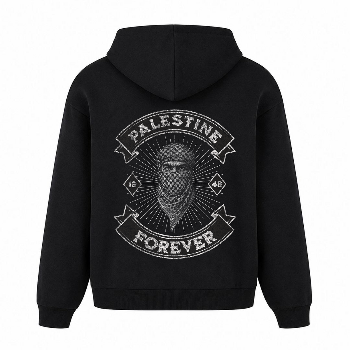 PLSTN ROCKER Oversized Hoodie - Schwarz