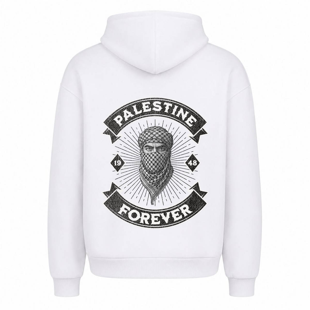 PLSTN ROCKER Oversized Hoodie - Weiß