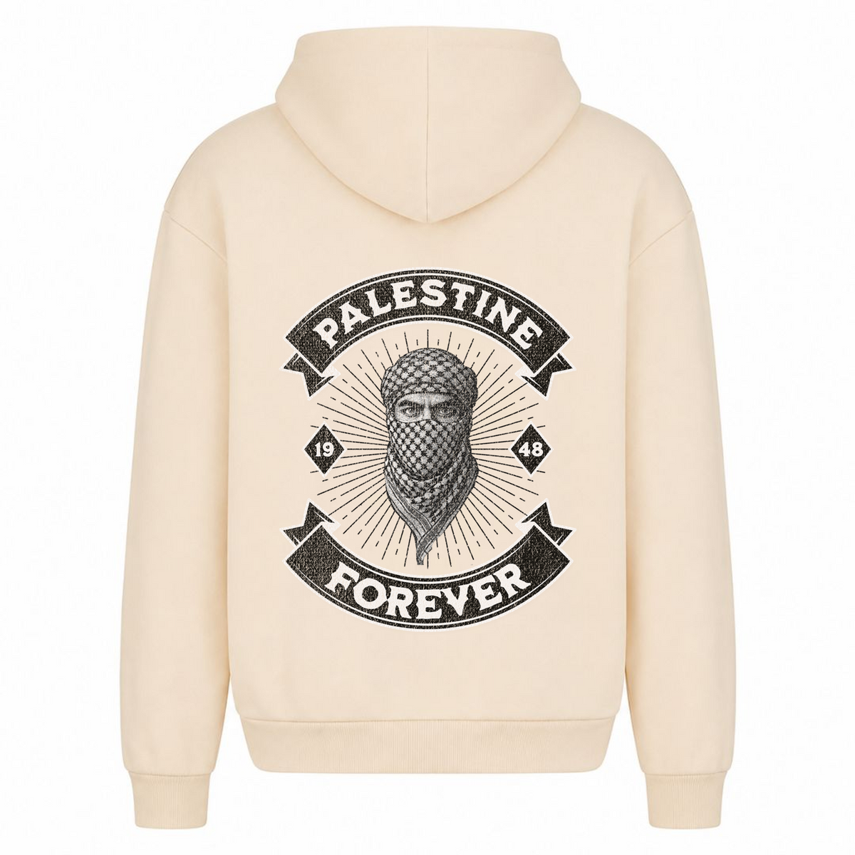 PLSTN ROCKER Oversized Hoodie - White Sand