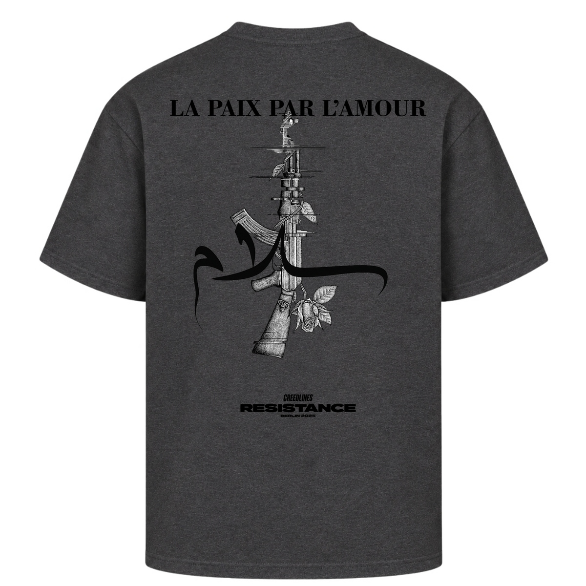 L'AMOUR Oversized Shirt - Charcoal (Heather)
