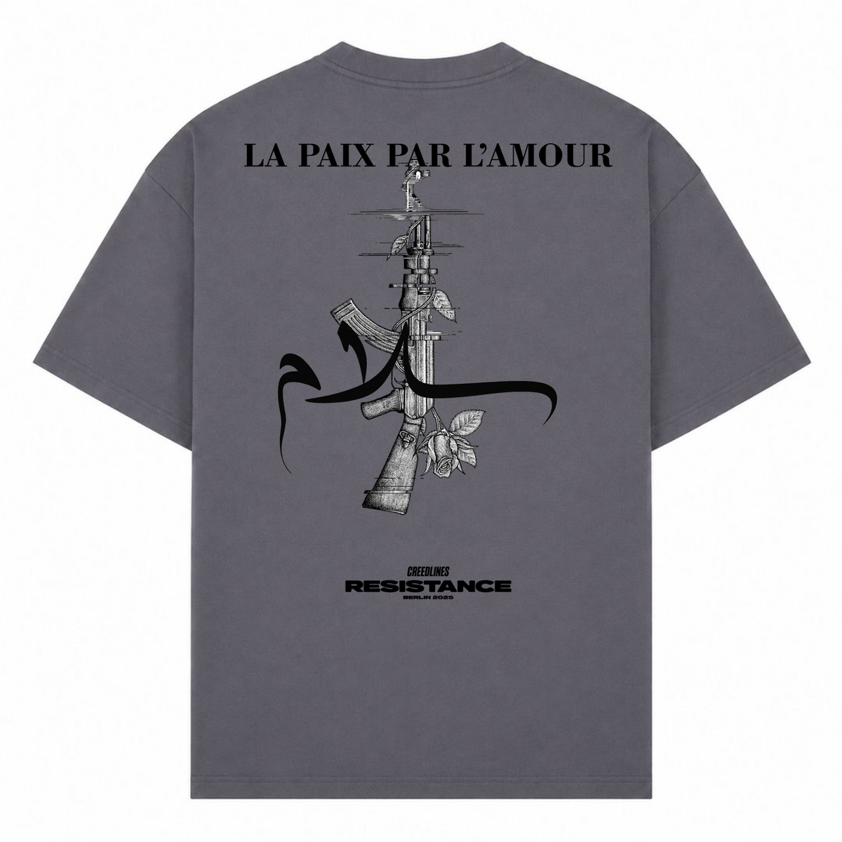 L'AMOUR Oversized Shirt - dark grey 