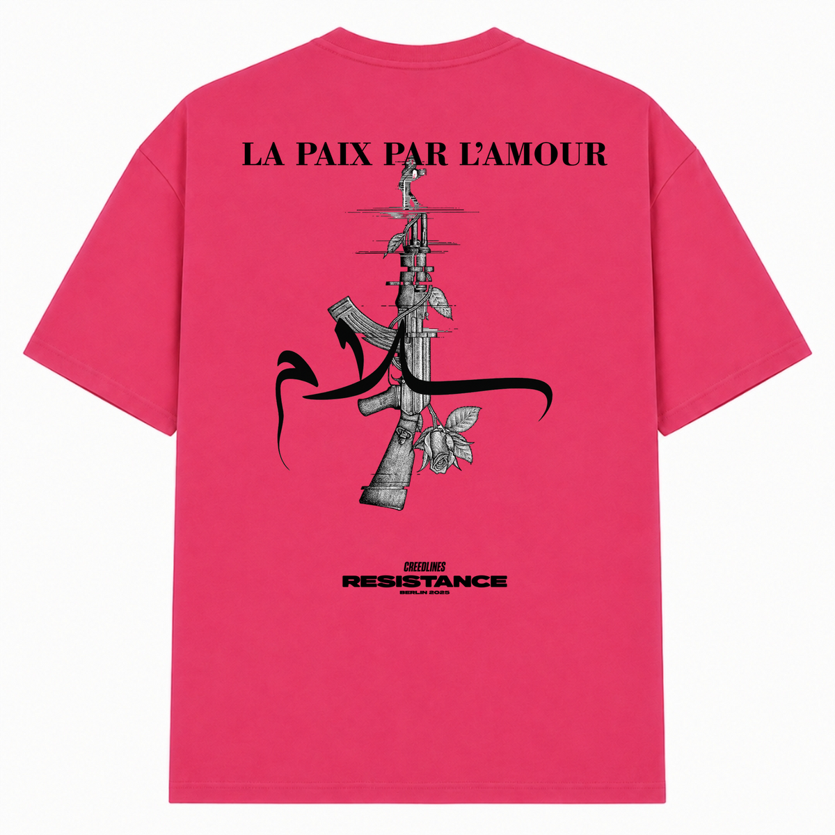 L'AMOUR Oversized Shirt - Hibiskus Pink