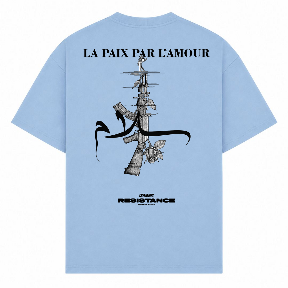 L'AMOUR Oversized Shirt - powder blue