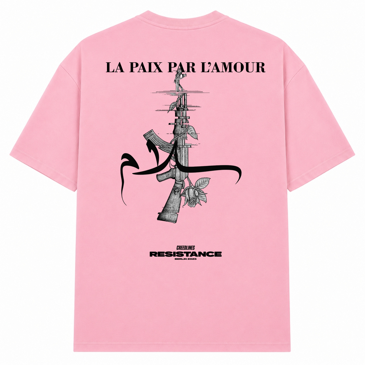 L'AMOUR Oversized Shirt - Soft Pink 
