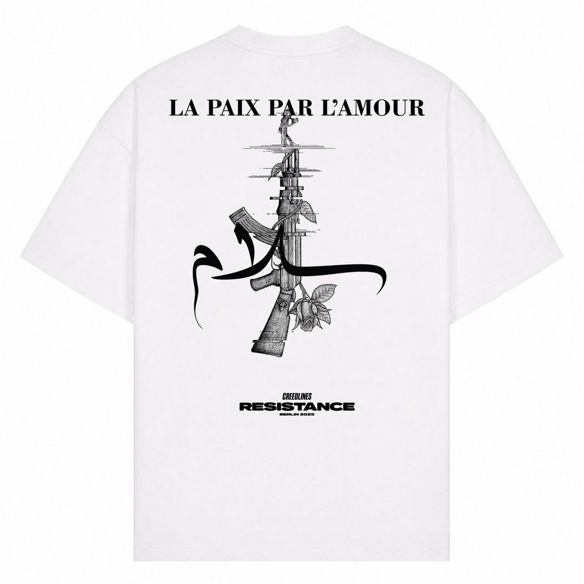 L'AMOUR Oversized Shirt - Weiß