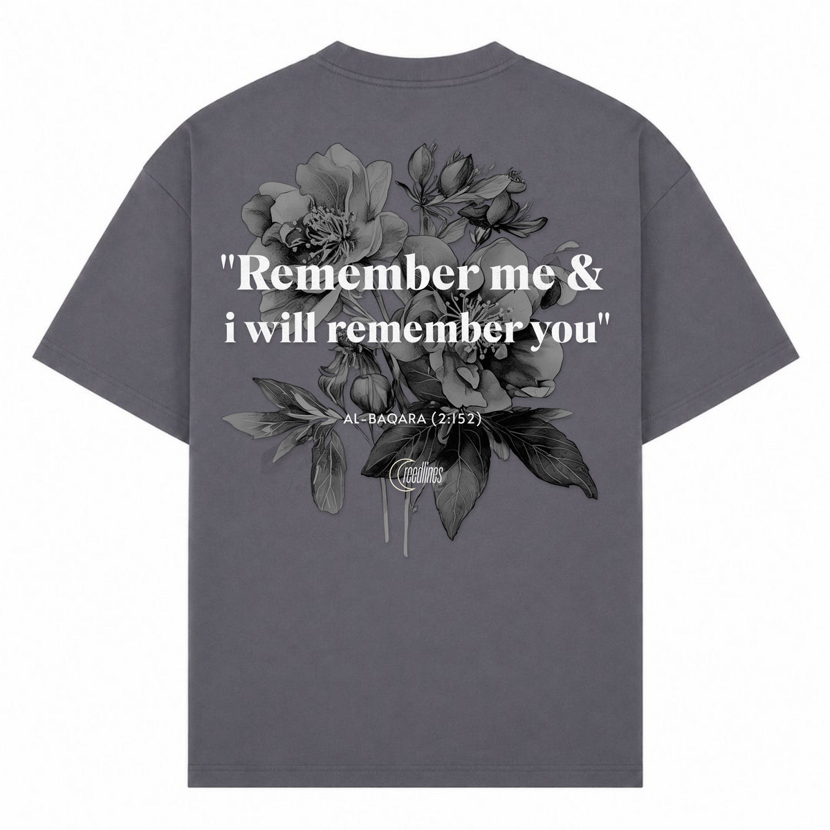 REMEBER ME Oversized Shirt - dark grey 