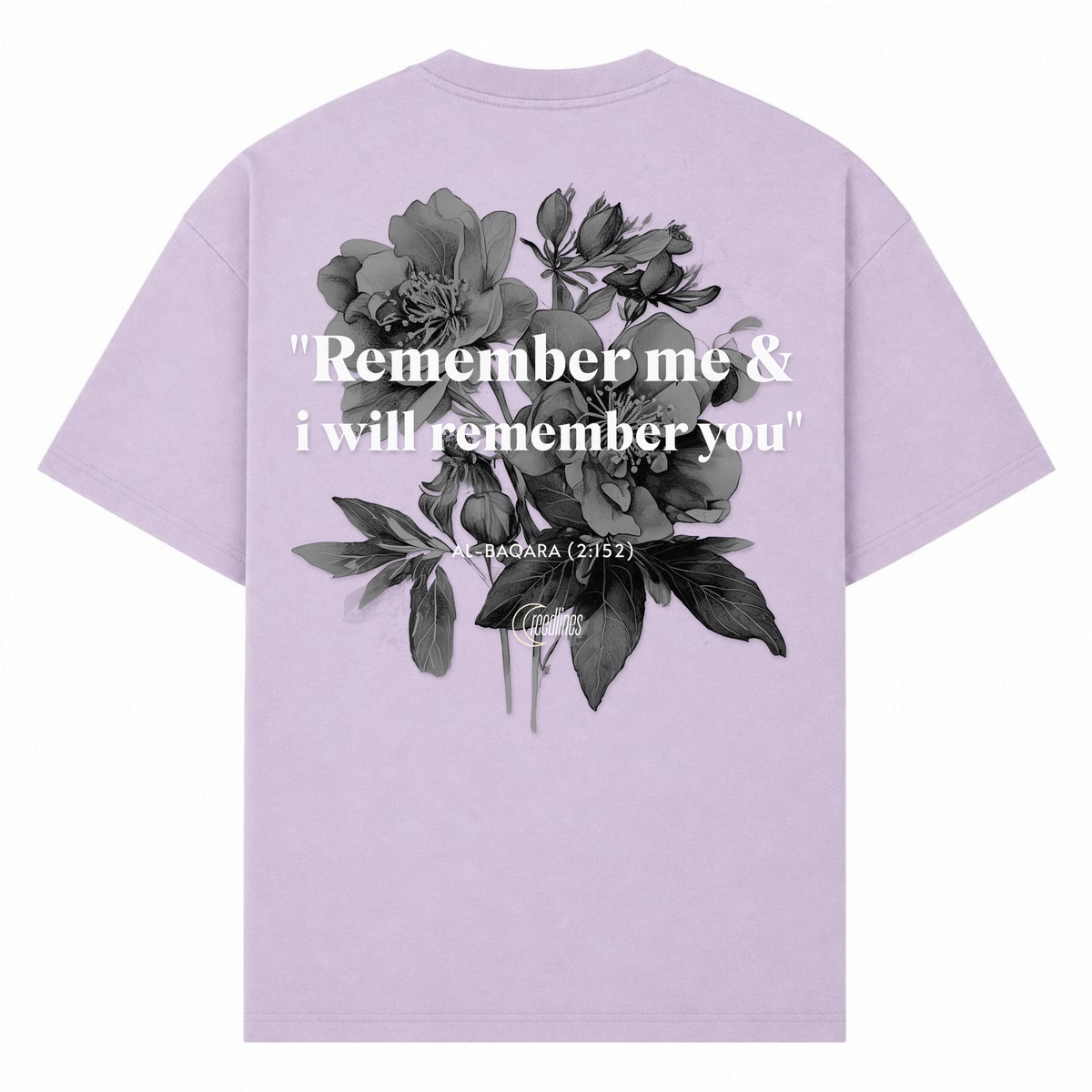 REMEBER ME Oversized Shirt - lilac