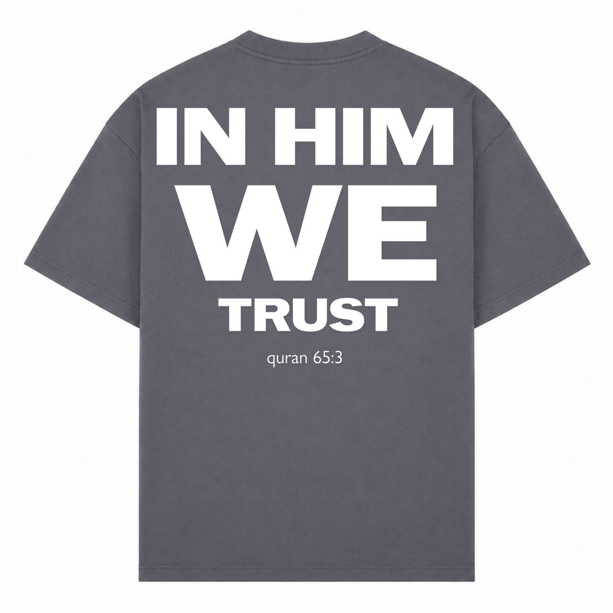 HIM Oversized Shirt - dark grey  - Rueckseite