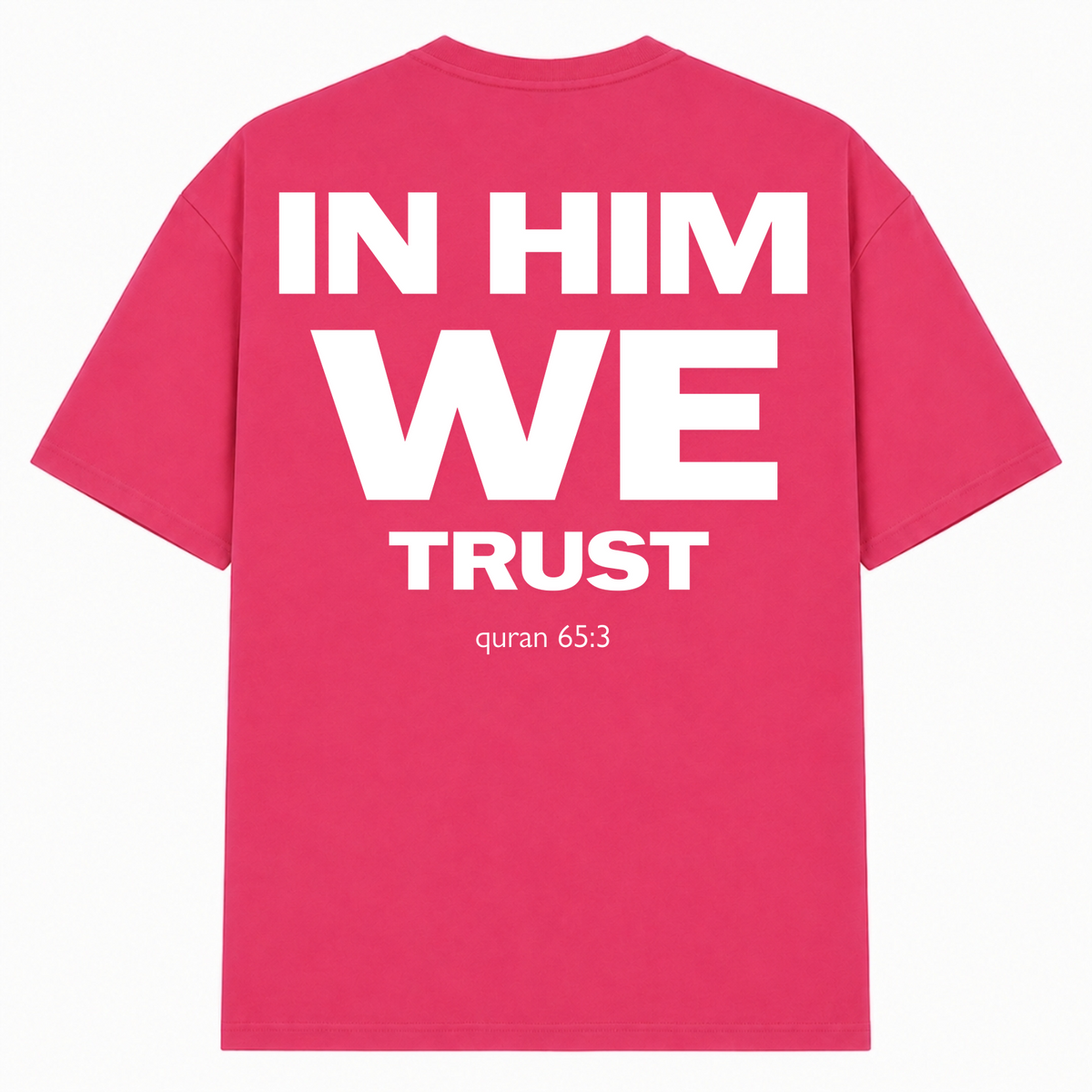 HIM Oversized Shirt - Hibiskus Pink - Rueckseite