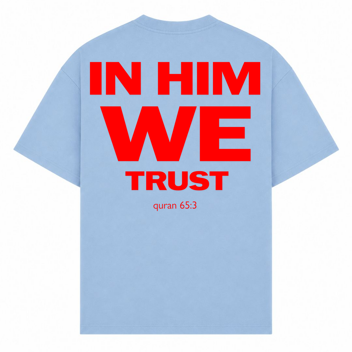 HIM Oversized Shirt - powder blue - Rueckseite