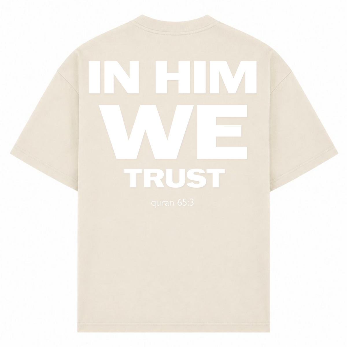HIM Oversized Shirt - Sand - Rueckseite