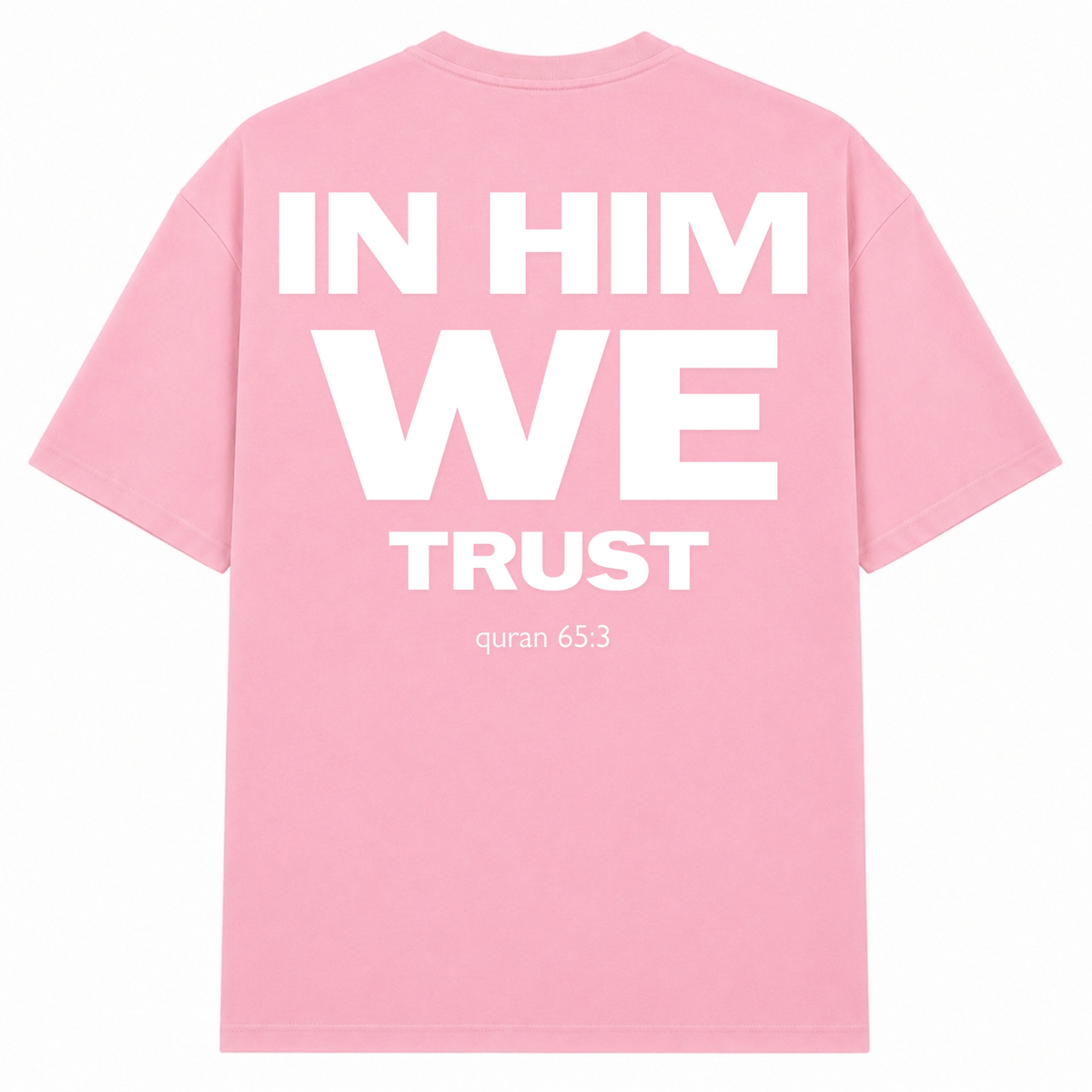 HIM Oversized Shirt - Soft Pink  - Rueckseite