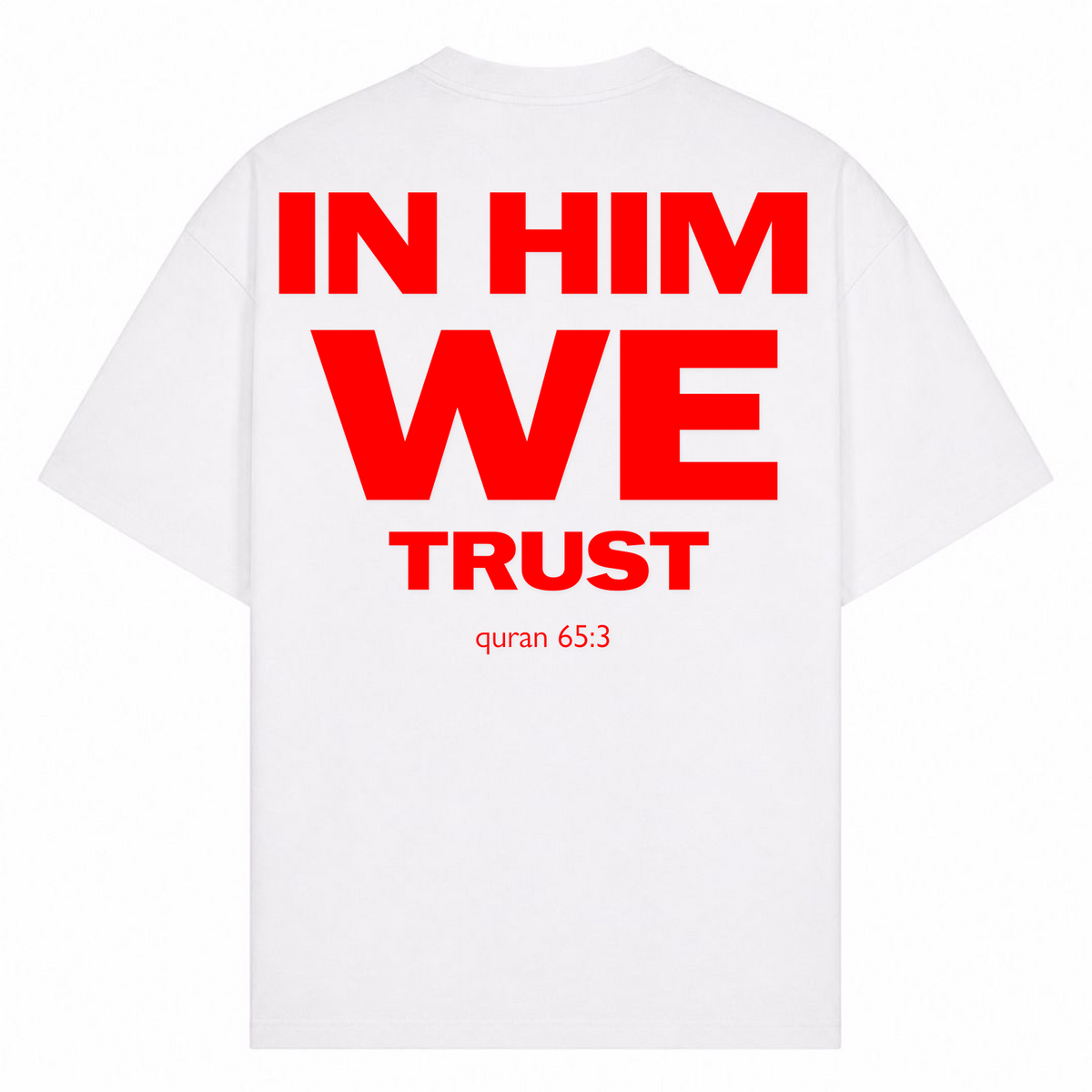 HIM Oversized Shirt - Weiß - Rueckseite