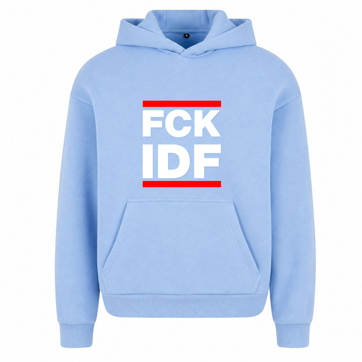 FCK Oversized Hoodie - powder blue