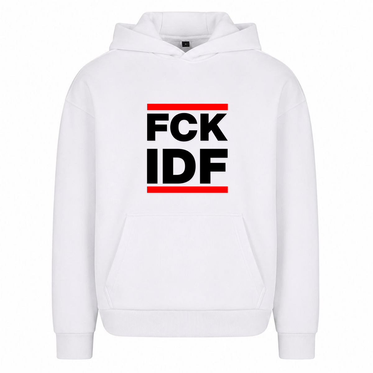 FCK Oversized Hoodie - Weiß