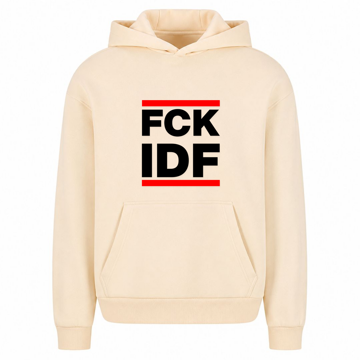 FCK Oversized Hoodie - White Sand