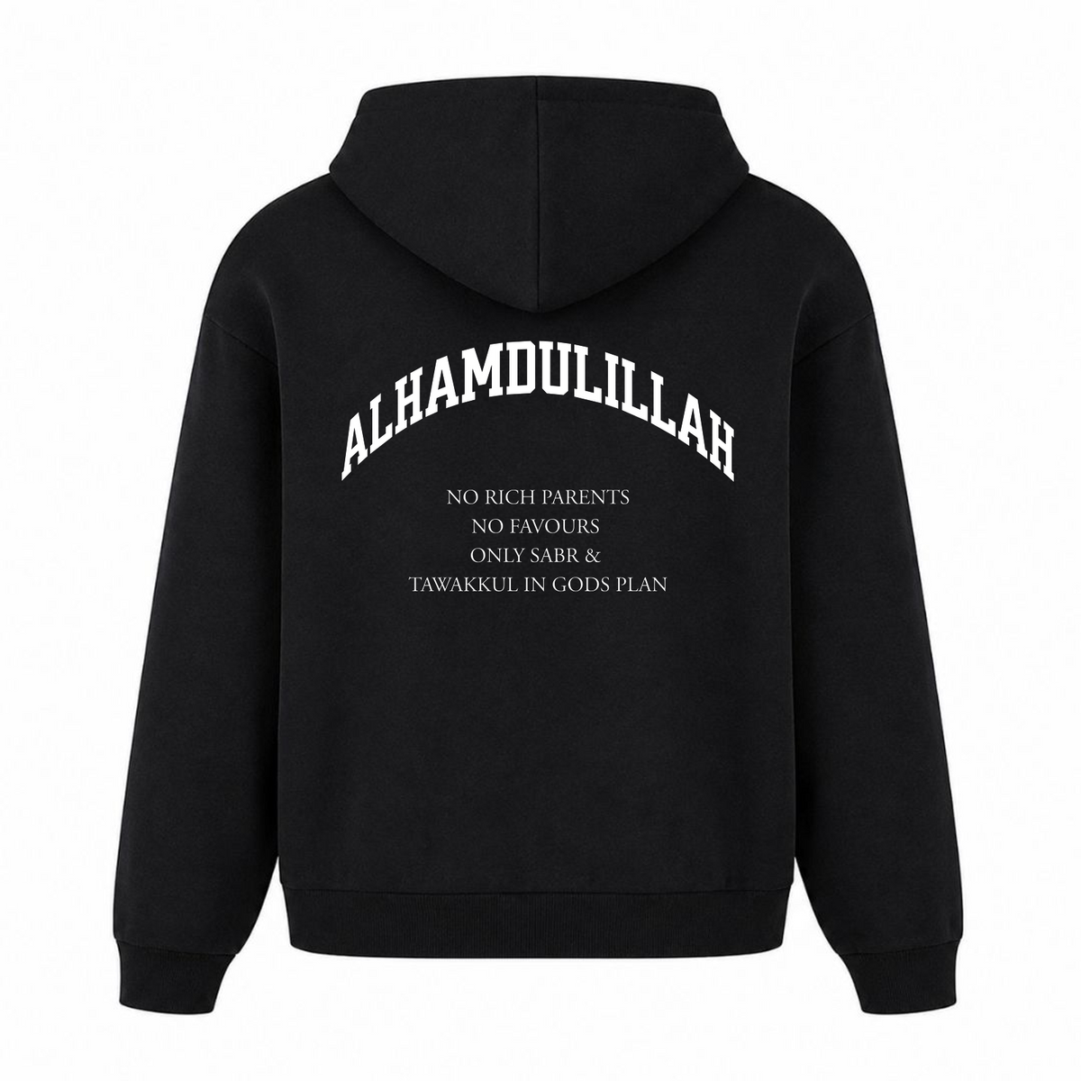 NO RICH PARENTS Oversized Hoodie - Schwarz
