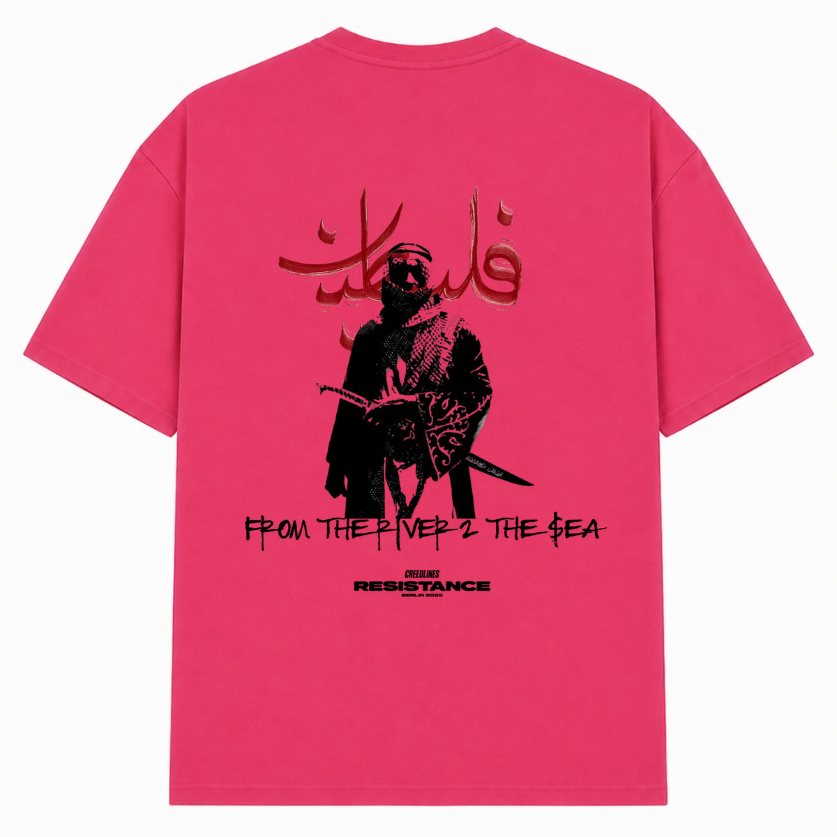SAMURAI Oversized Shirt - Hibiskus Pink