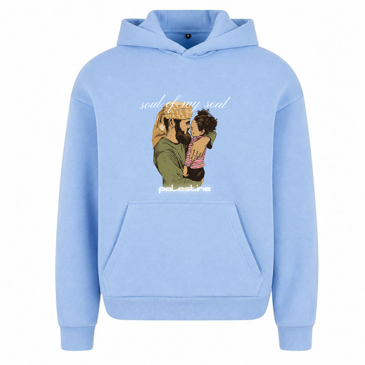 SOUL Oversized Hoodie - powder blue