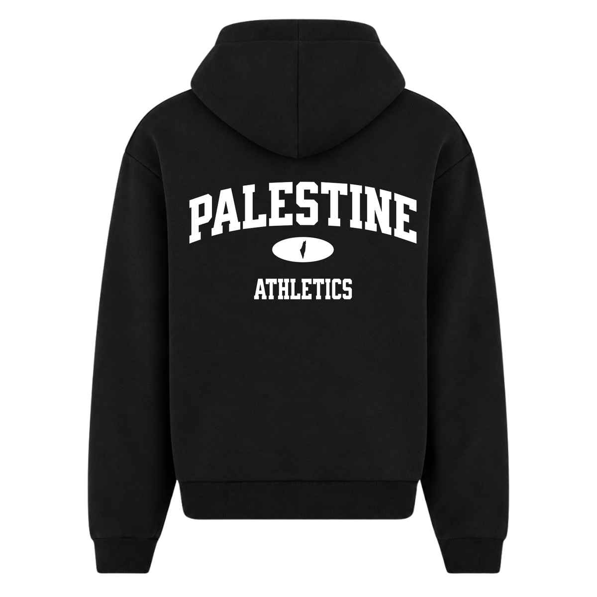 Athletics Oversized Zip Hoodie - Black - Rueckseite