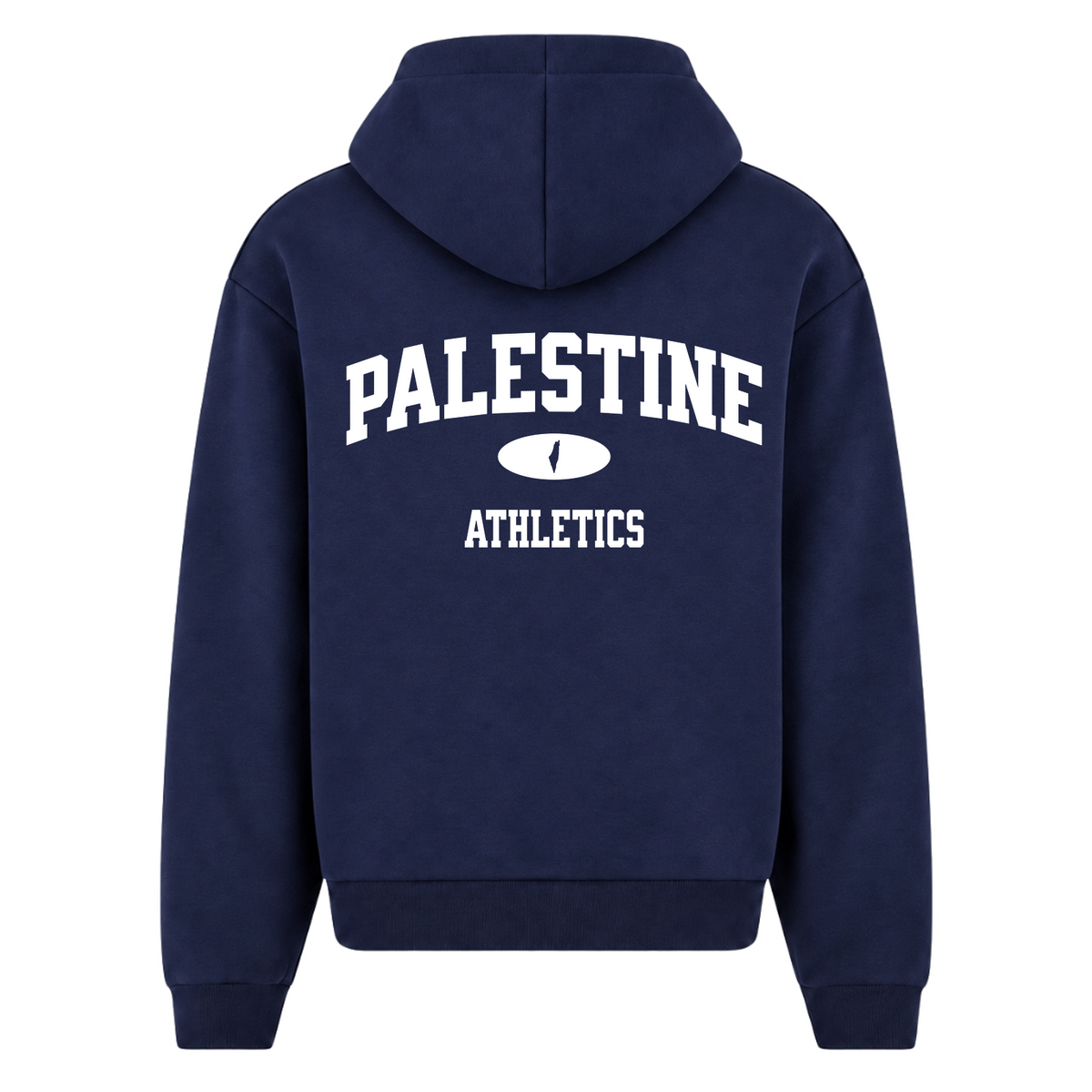 Athletics Oversized Zip Hoodie - Navy - Rueckseite