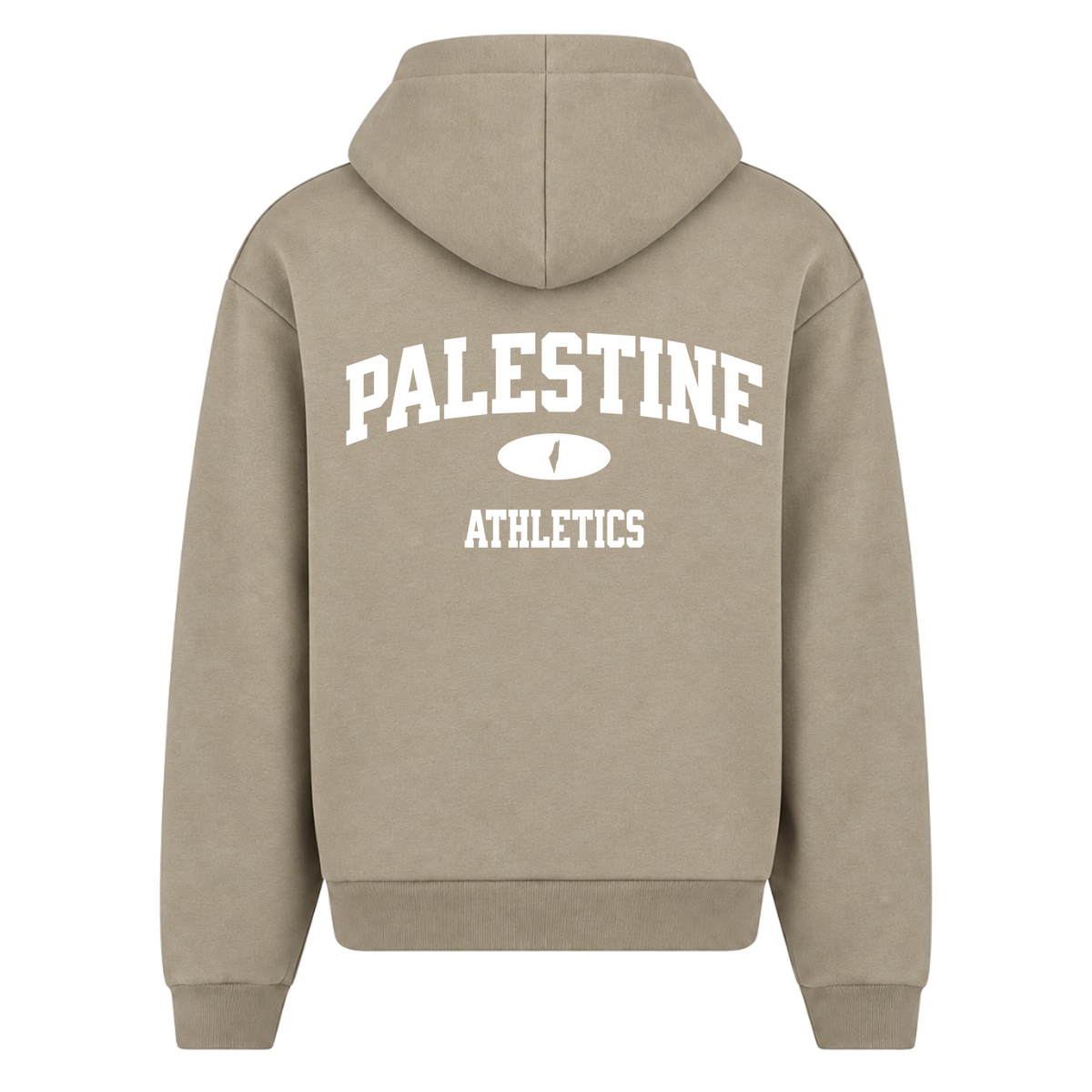 Athletics Oversized Zip Hoodie - Pale Olive - Rueckseite