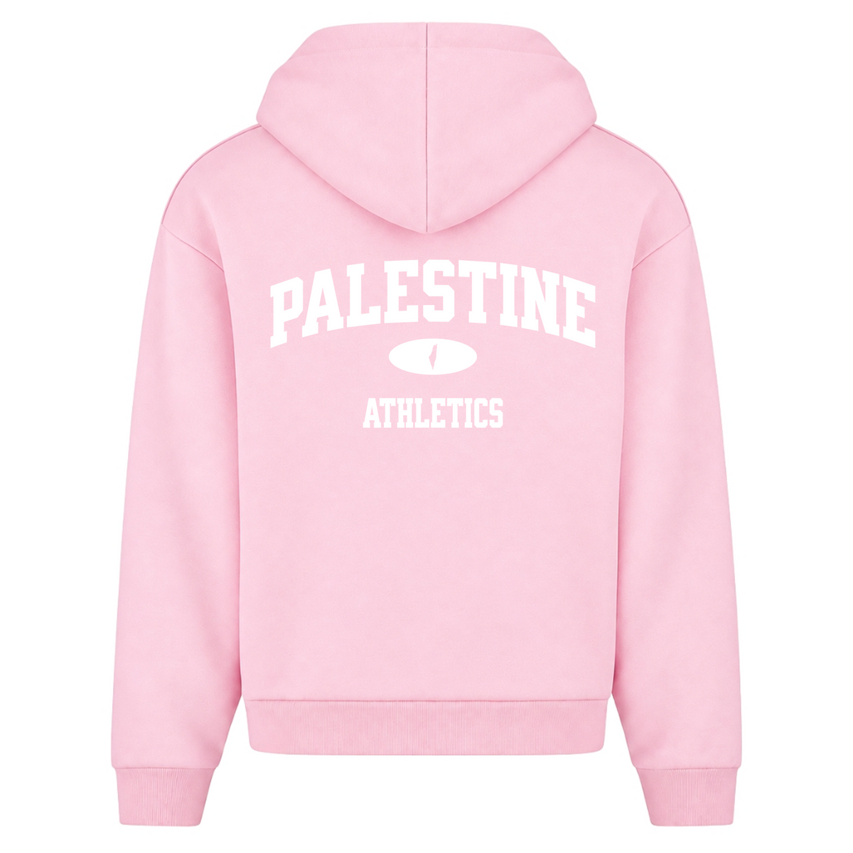 Athletics Oversized Zip Hoodie - Soft Pink - Rueckseite