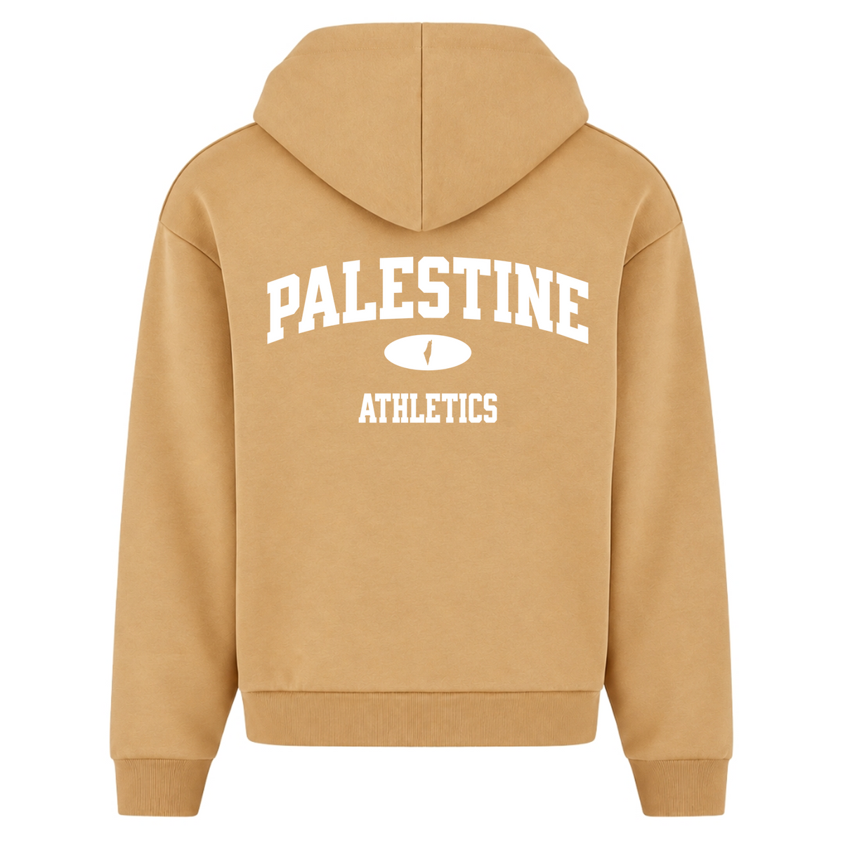 Athletics Oversized Zip Hoodie - U. Beige - Rueckseite