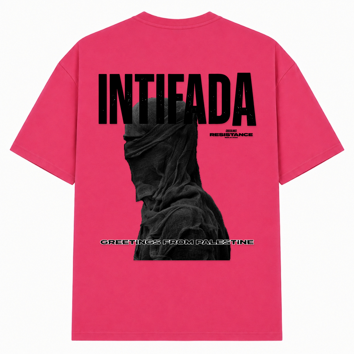 INTIFADA Oversized Shirt  - Hibiskus Pink