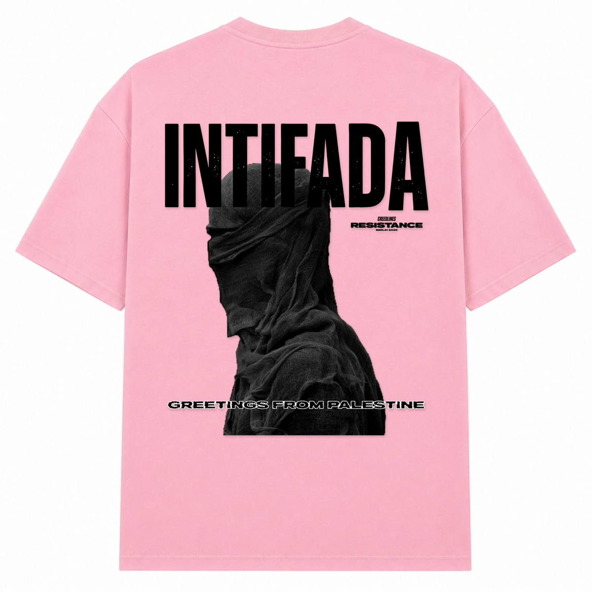 INTIFADA Oversized Shirt  - Soft Pink 