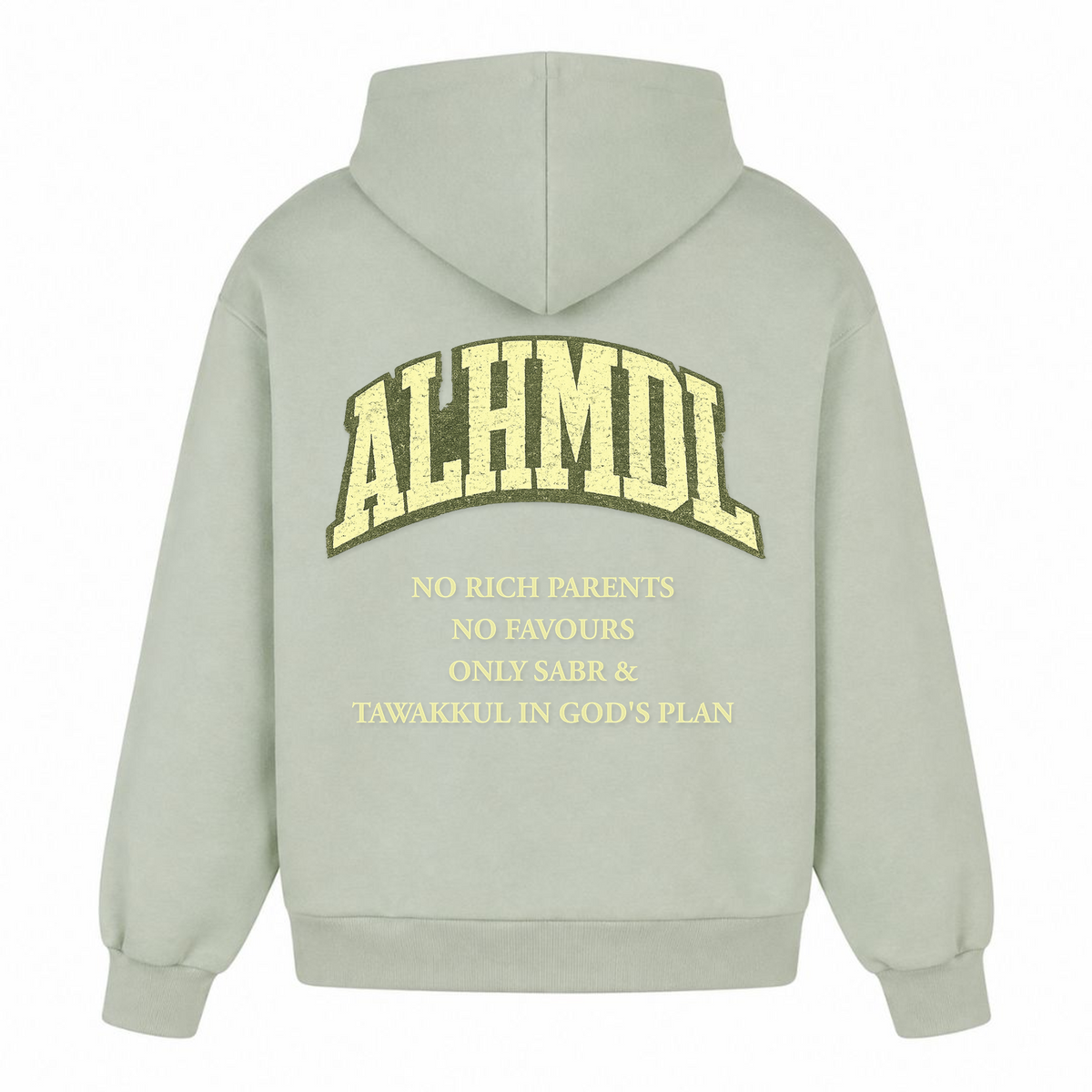 NO RICH PARENTS 2 Oversized Hoodie - light asphalt