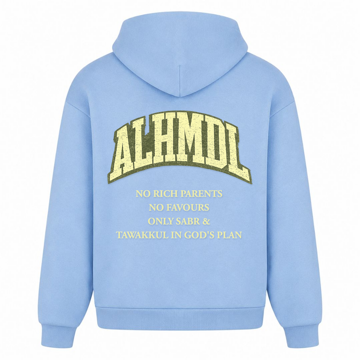 NO RICH PARENTS 2 Oversized Hoodie - powder blue