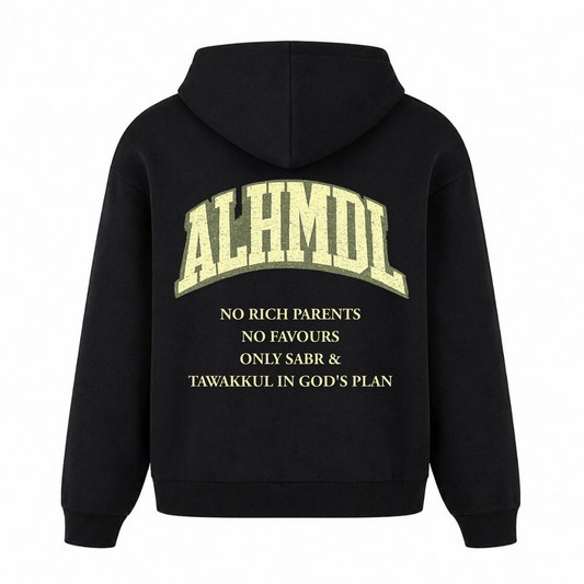 NO RICH PARENTS 2 Oversized Hoodie - Schwarz