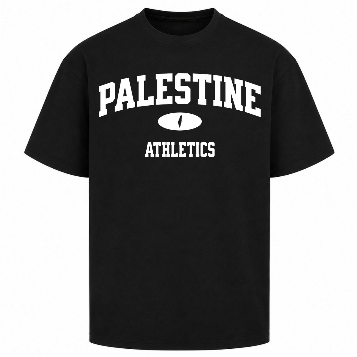 ATHLETICS Oversized Shirt - Schwarz