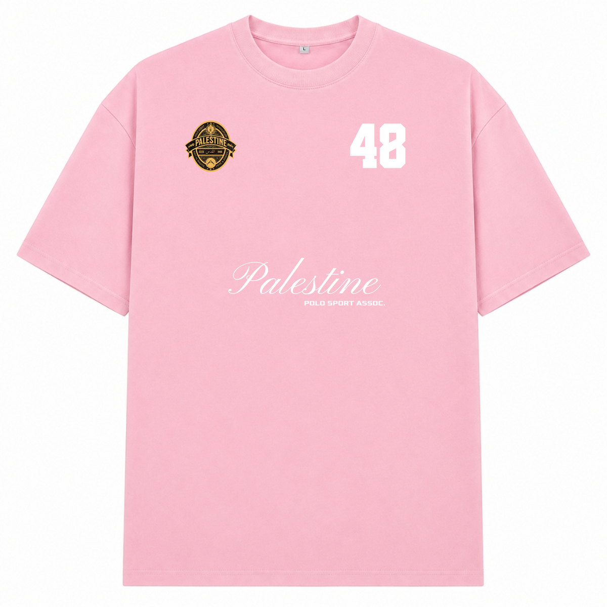 PLSTN Polo Oversized Shirt - Soft Pink 