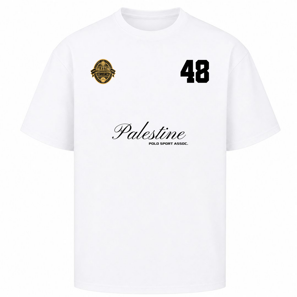 PLSTN Polo Oversized Shirt - Weiß