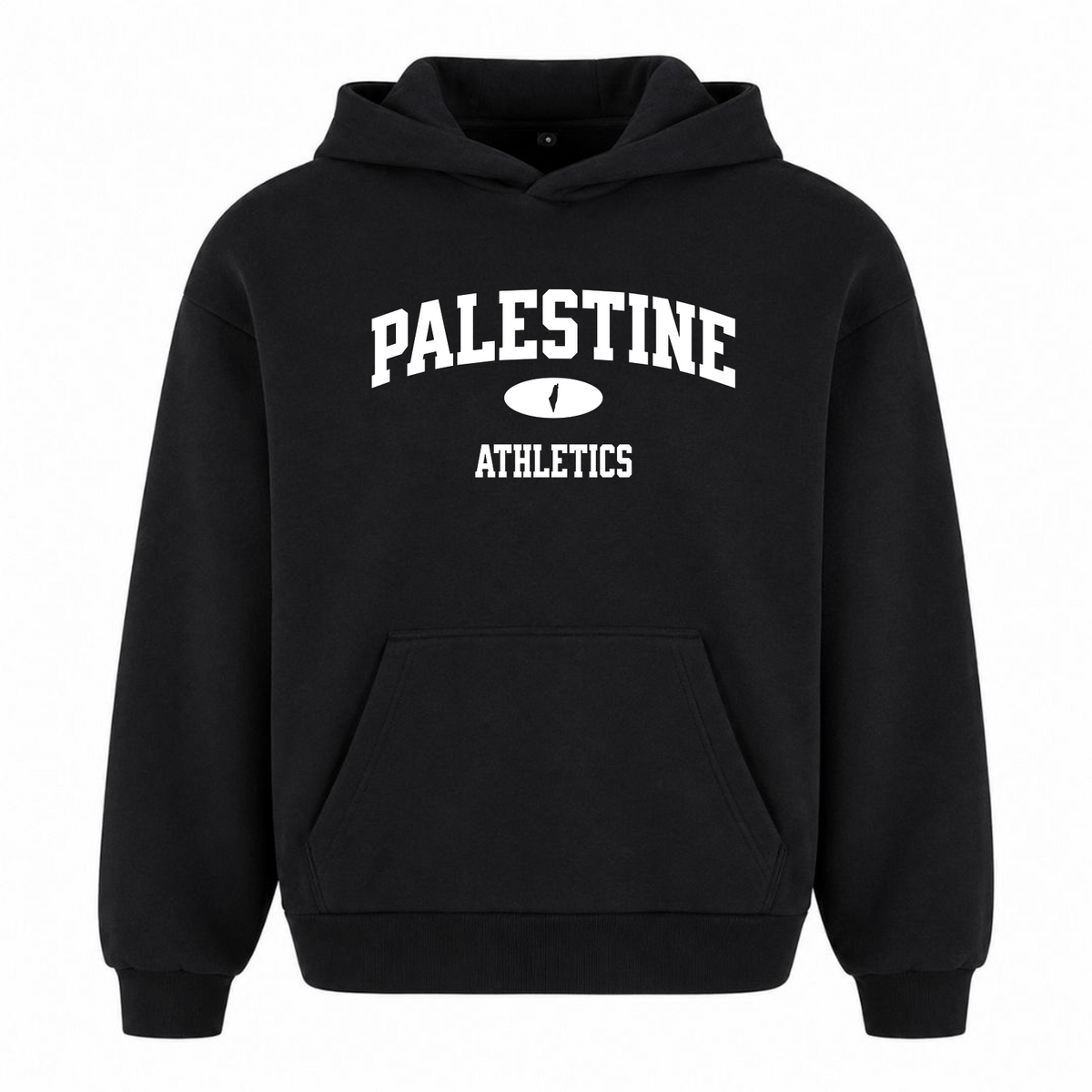 ATHLETICS Oversized Hoodie - Schwarz