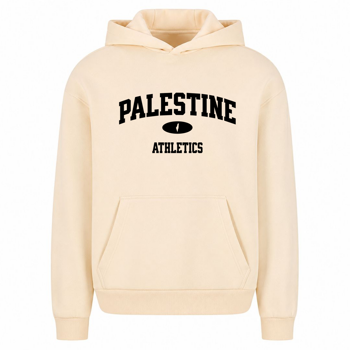 ATHLETICS Oversized Hoodie - White Sand