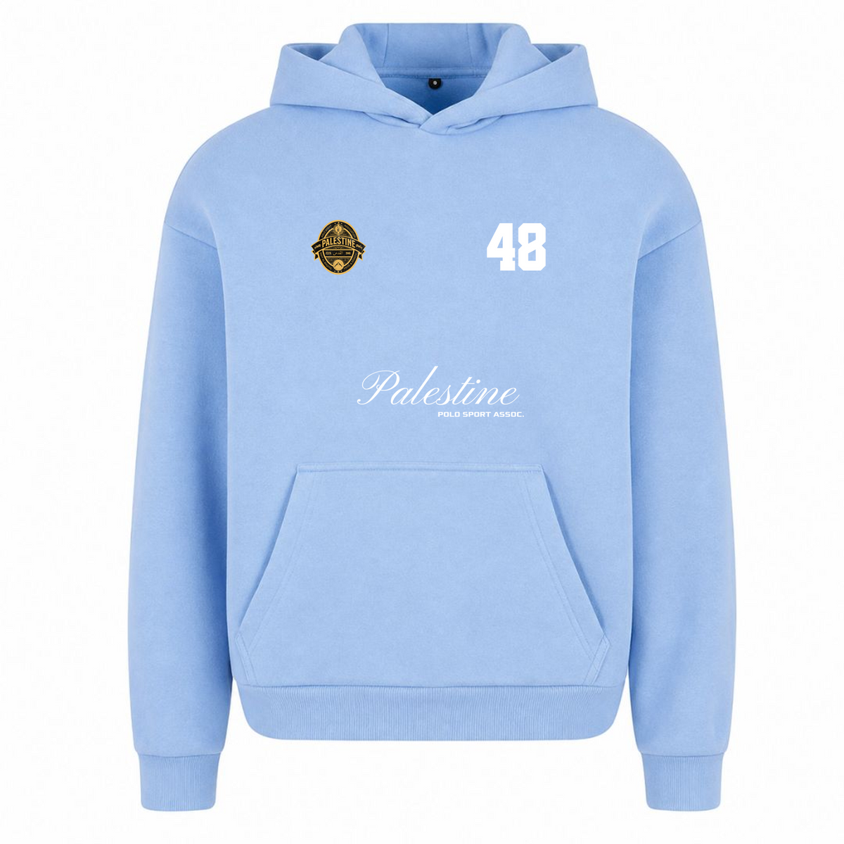PLSTN Polo - Oversized Hoodie  - powder blue