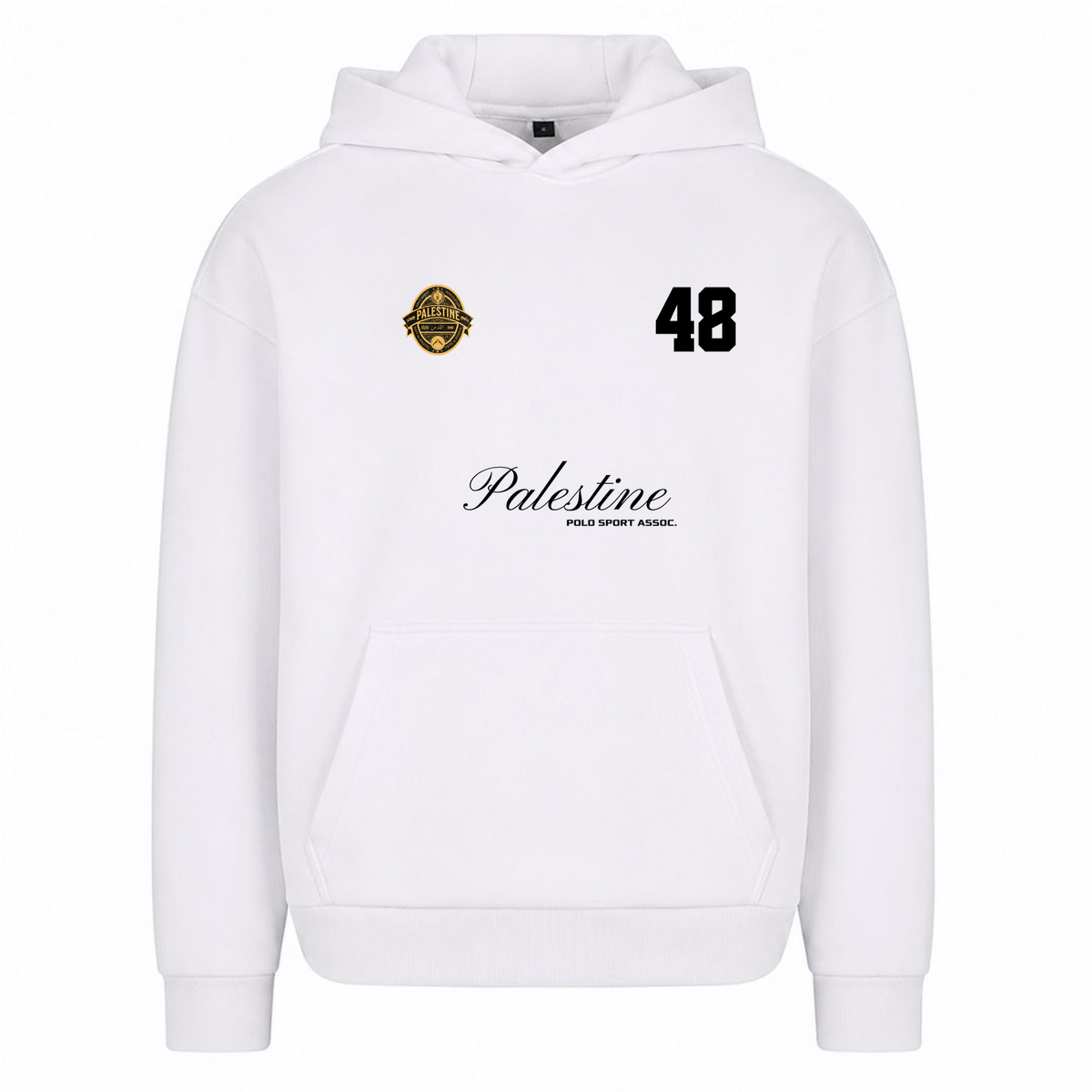 PLSTN Polo - Oversized Hoodie  - Weiß